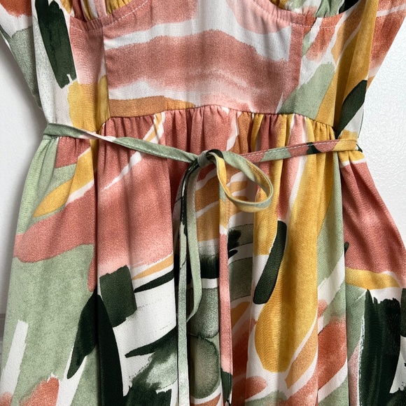 NWT - Goodnight Macaroon 'Payton' High-waist Lace-up Ruffle Maxi Dress - Picture 2 of 9